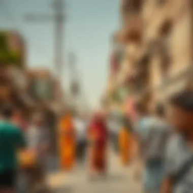 Vibrant community gathering in Al Farjan