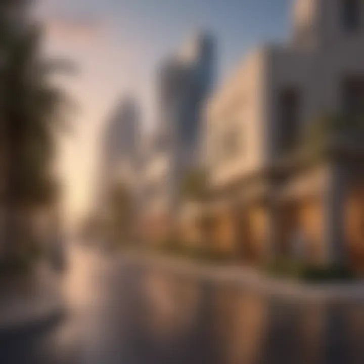 A picturesque view of Al Garhoud showcasing its unique architecture and vibrant streets.