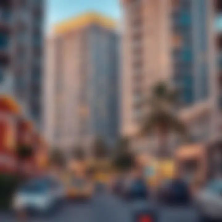 Modern Living in Al Garhoud Modern residential buildings in Al Garhoud highlighting urban development