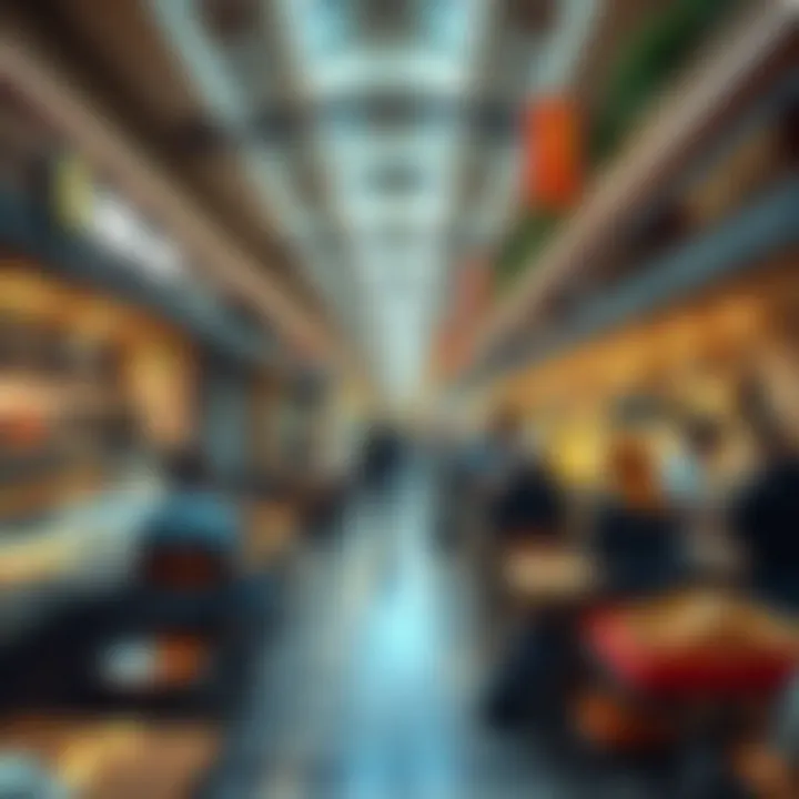 Culinary Variety at Al Khail Gate Mall Diverse culinary options highlighting food court atmosphere