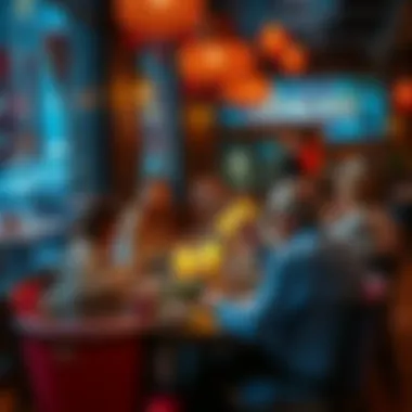 Dining Experience at Al Magazi Restaurant Diners enjoying a delightful meal in a cozy atmosphere