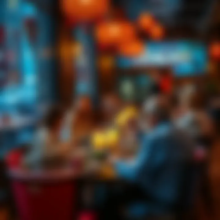 Dining Experience at Al Magazi Restaurant Diners enjoying a delightful meal in a cozy atmosphere