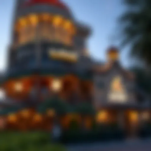 Exterior view of Al Magazi Restaurant showcasing its architectural design