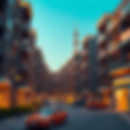 Architectural Beauty of Al Manara Residence Architectural marvel of Al Manara Residence showcasing unique design