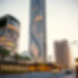 Exterior view of Al Safa Tower showcasing its modern architecture