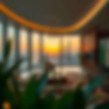 Innovative Interior Design of Al Safa Tower Interior living space of Al Safa Tower highlighting innovative design