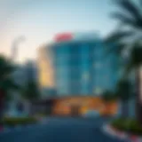 Exterior view of Aster Hospital showcasing its modern architecture