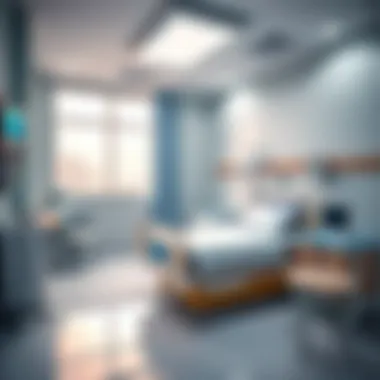 A well-equipped patient room at Aster Hospital