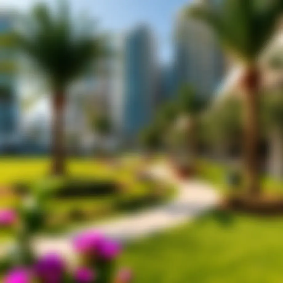 A tranquil view of green spaces in Axis 5