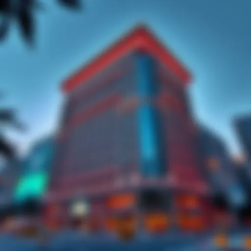 Stunning exterior view of Bin Kalaib Building showcasing intricate architectural details