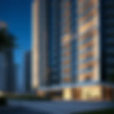 Contemporary Architecture of Bin Shabib Mall Apartments Modern apartment exterior with stylish design