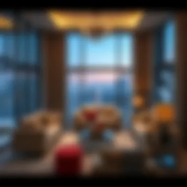 Sophisticated Living Room in Bin Shabib Mall Apartments Luxurious living room interior with elegant furnishings