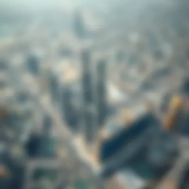 Urban Integration Aerial perspective showcasing the towers' integration into Dubai's urban fabric