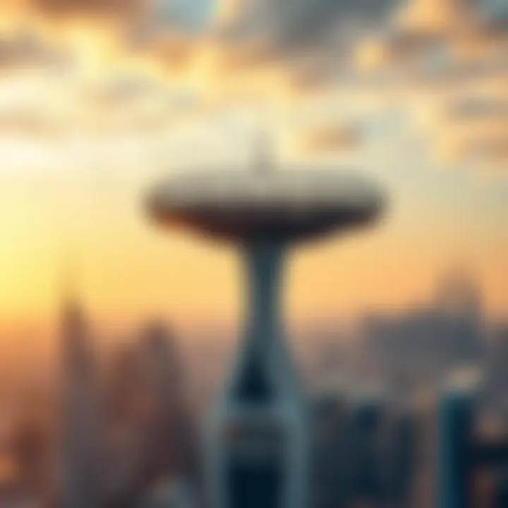 Skyline View with Binghatti Horizon Skyline view featuring Binghatti Horizon's unique structure