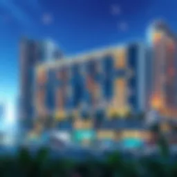 Exterior view of Blue Waves Residence 2 showcasing modern architecture