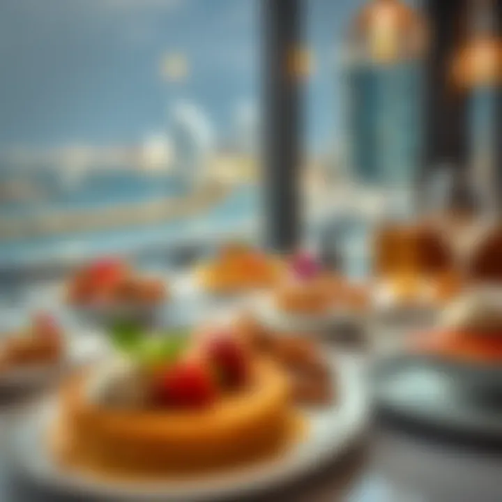 Delicious brunch dishes served elegantly