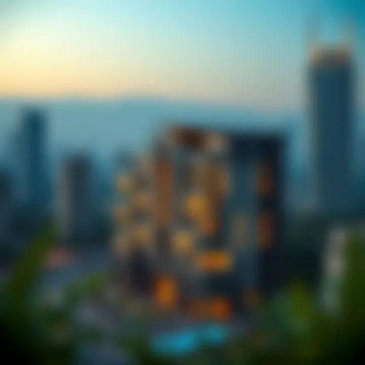 Burjuman Residence in Urban Landscape Burjuman Residence embedded within Dubai's urban landscape