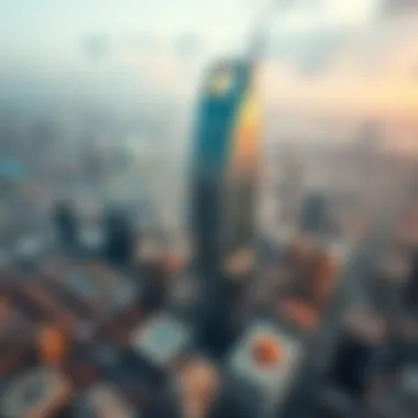 Aerial view of Capitol Tower showcasing its modern design