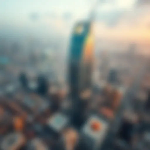 Aerial view of Capitol Tower showcasing its modern design