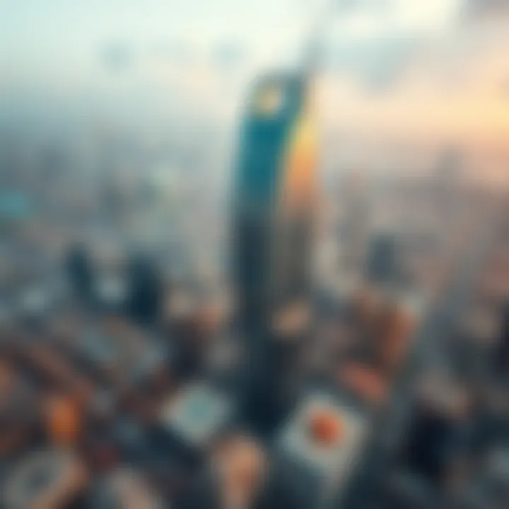 Aerial view of Capitol Tower showcasing its modern design