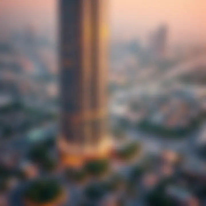 Capitol Tower surrounded by vibrant community landscape