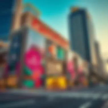 Architectural details of Carrefour's unique design