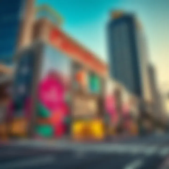 Architectural details of Carrefour's unique design