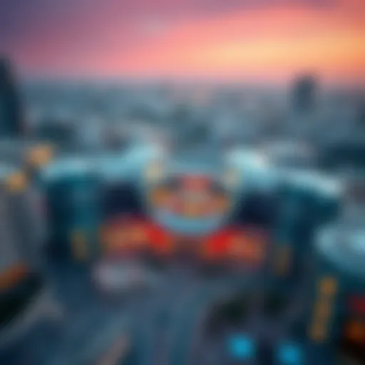 Aerial View of Citywalk Mall Aerial view of Citywalk Mall showcasing its innovative design