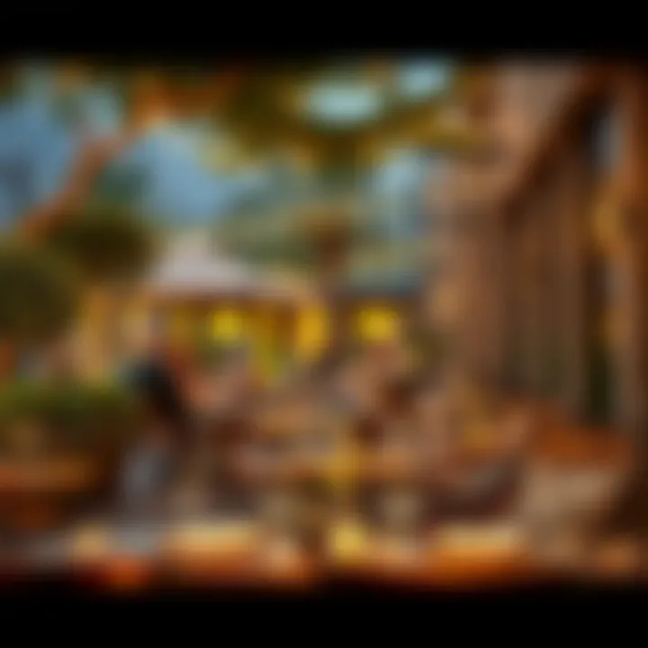 Outdoor Dining Experience in Damac Hills 2 Charming outdoor dining area enhancing community ambiance