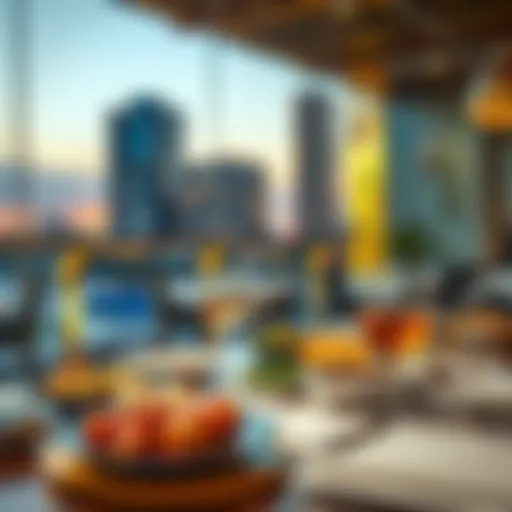 Elegant dining setup showcasing gourmet cuisine