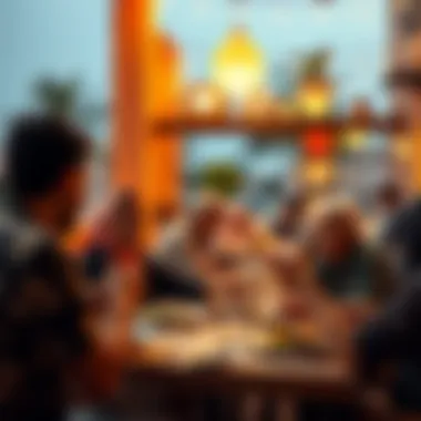 Community Dining Experience Community members enjoying a meal together