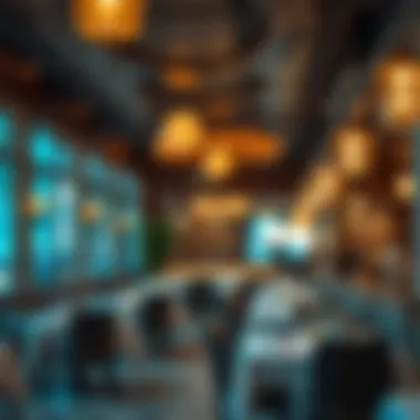 Elegant Dining Ambiance A vibrant dining environment with elegant decor