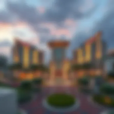 Architectural design showcasing the Damac Hills 2 Community Center