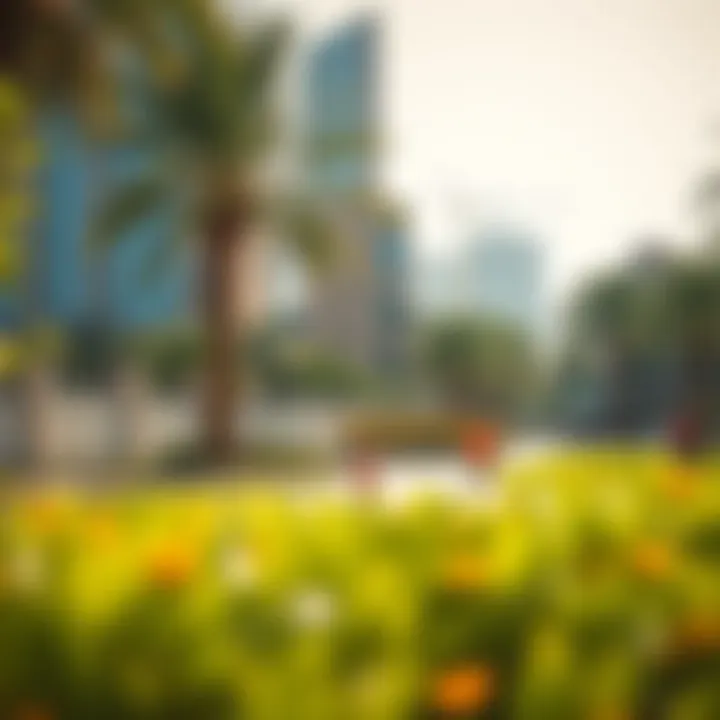 Community park featuring families enjoying leisure activities in Damac Hills 2