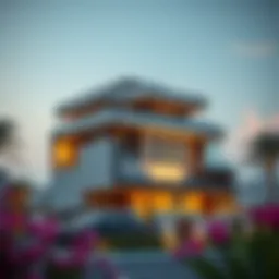 Luxurious villa in Damac Hills showcasing modern architecture