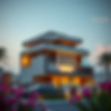 Luxurious villa in Damac Hills showcasing modern architecture