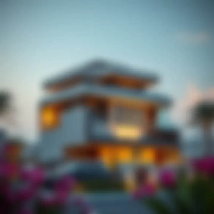 Luxurious villa in Damac Hills showcasing modern architecture