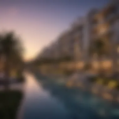 Serene community living environment near Damac Maison Upper Crest