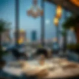 Elegant dining setup in Emirates Hills