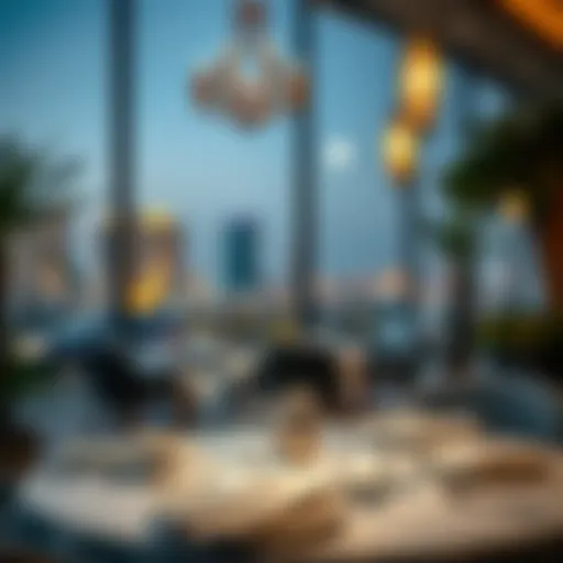 Elegant dining setup in Emirates Hills