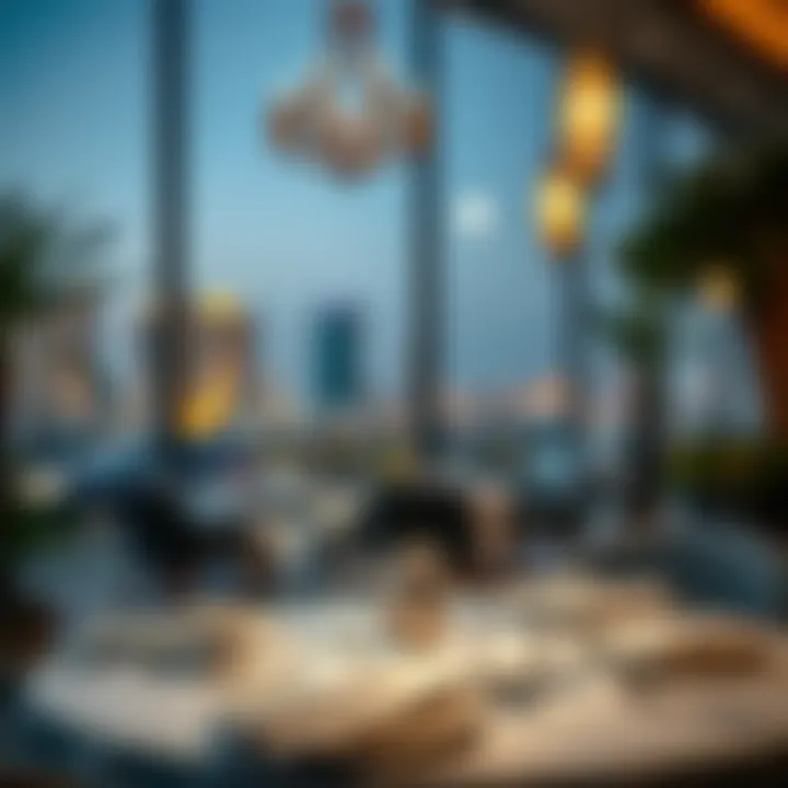 Sophisticated Ambiance of Emirates Hills Dining Elegant dining setup in Emirates Hills