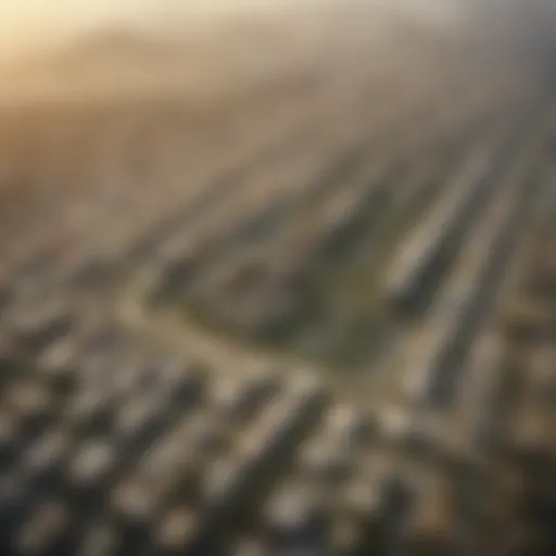 Aerial view of Dip Jebel Ali showcasing its expansive layout and greenery