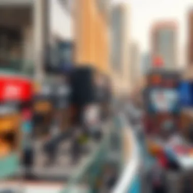 A bustling business hub in DMCC JLT with companies and professionals at work