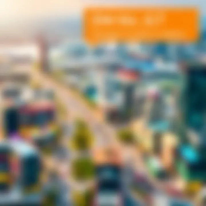 An overview of DMCC JLT's strategic location highlighting its global trade connections