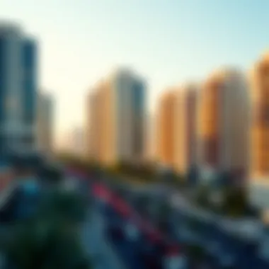 Luxurious residential buildings within DMCC JLT offering upscale living options