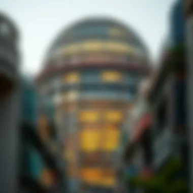 Dome Tower Architectural Design Exterior view of the Dome Tower showcasing its modern architectural design