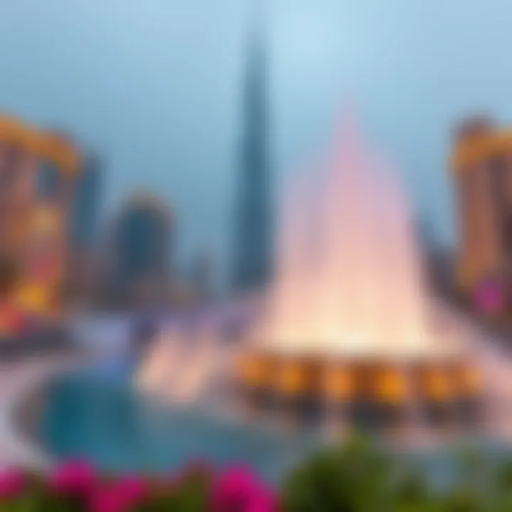 Dubai Fountain: A Symbol of Artistic Engineering The Dubai Fountain with Burj Khalifa in the background