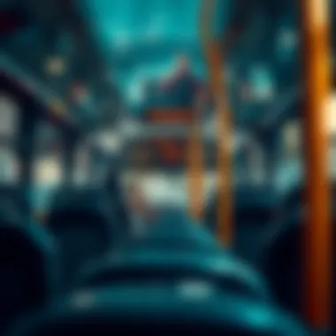 Interior of a bus in Dubai