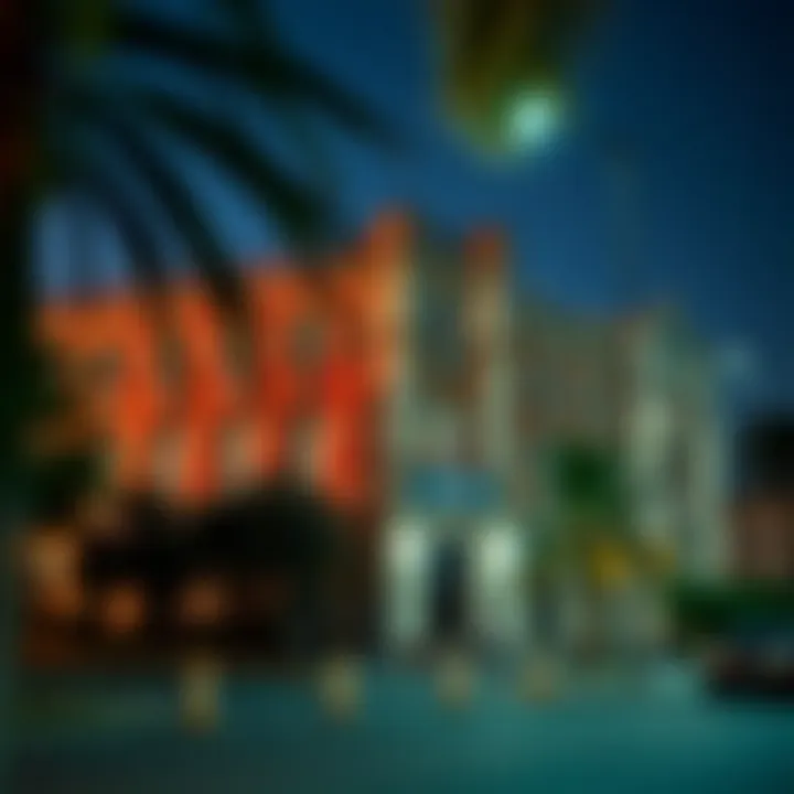 A historical school building in Bur Dubai reflecting the area's educational evolution