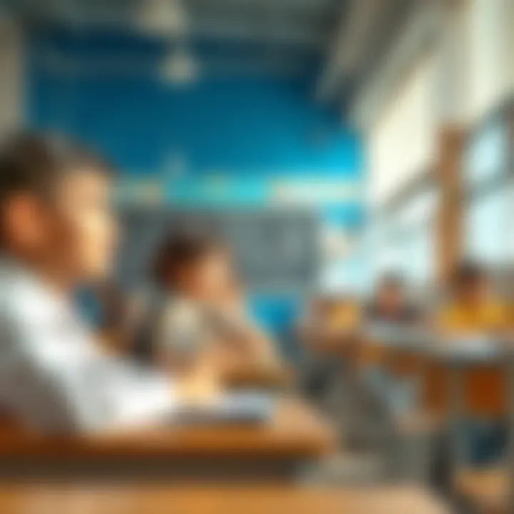 Dynamic Classroom Environment in Local Schools Students engaged in a vibrant classroom environment